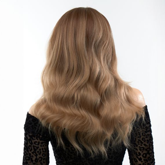 Перука довга хвиляста з чубчиком Fetish Hair омбре русявий, 50 см | Зображення 2