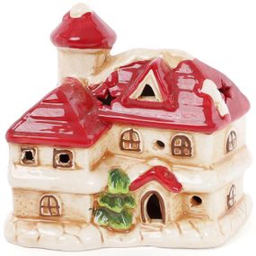 Декоративна статуетка з LED-підсвіткою "Новорічний будиночок" 11см КОПІЯ