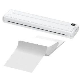 Портативний термопринтер на папері формату A4 Bluetooth-сумісний Portable Thermal Printer Білий