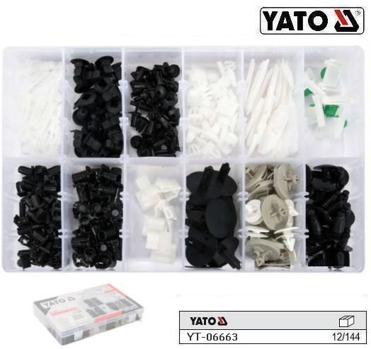 Набір кріплення обшивки салону VOLKSWAGEN YATO Польща 255 штук YT-06663