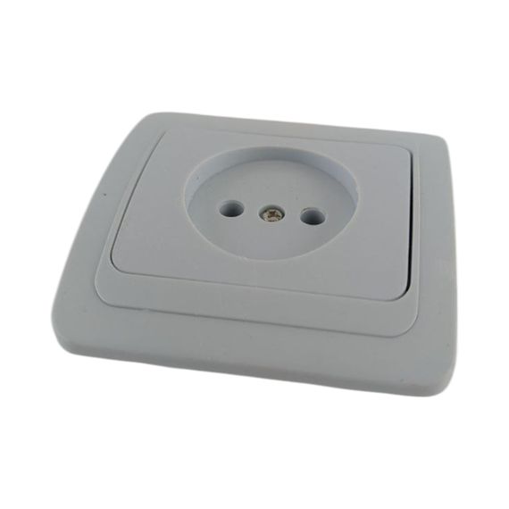 Розетка врезная внутренняя одинарная без заземления Makel QMax | Зображення 1