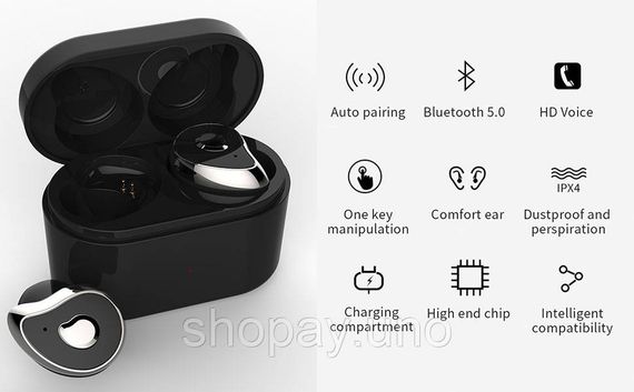 Бездротові Bluetooth-наушники MDR HBQ SE6 TWS ∙ Наушники TWS HBQ SE6 бездротові легкі кристально чистий звук | Зображення 3