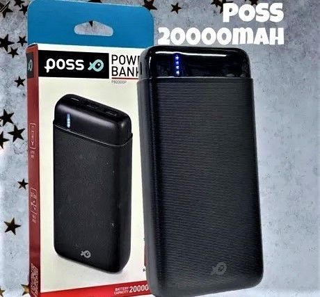 Повербанк Power Bank POSS 20000 mAh 2A УМБ Портативний зовнішній акумулятор для смартфонів і планшетів