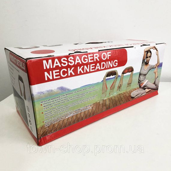 Роликовый массажер для спины и шеи massager of neck kneading | Зображення 3