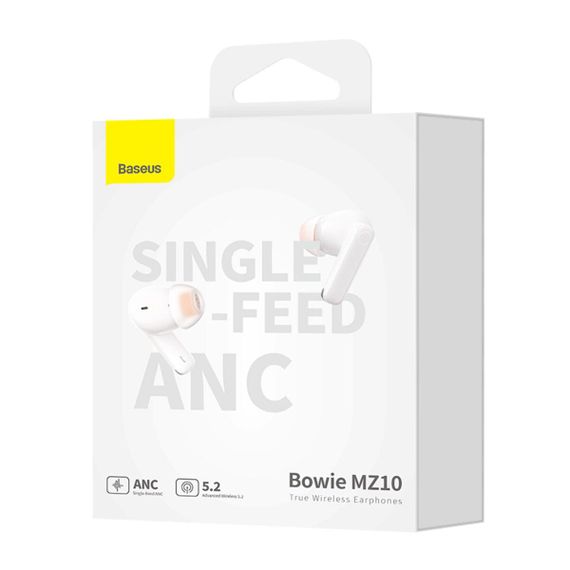Беспроводные наушники Baseus Bowie MZ10 True Wireless Earphones White | Зображення 1
