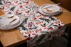 Раннер Ardesto Happy Holidays ART01HW 40х140 см білий гостролист