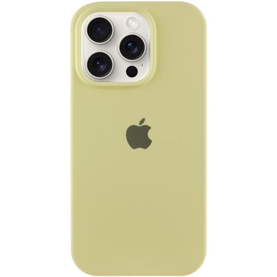 Чохол Silicone Case Full Protective (AA) для Apple iPhone 13 Pro Max (6.7") Бірюзовий / Marine Green Жовтий / Mellow Yellow