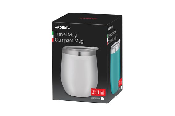 Термокухоль Ardesto Compact Mug 350 мл білий | Зображення 4