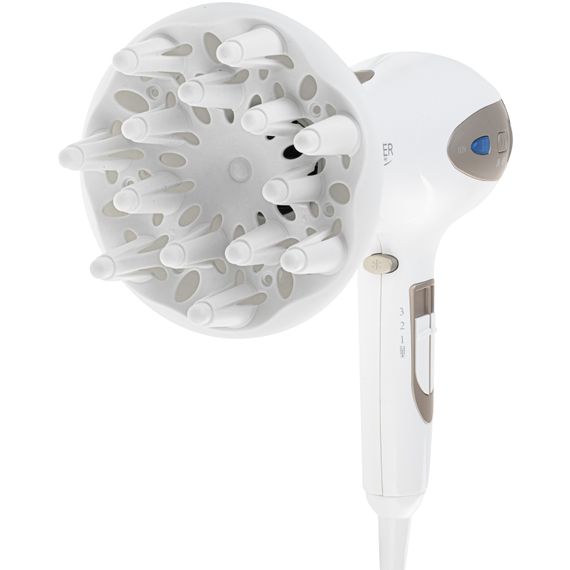 Фен Adler AD 2248 white champagne 2200Вт/ 2 швидкості/ хол.обдув/ темп.режимів-3/ іонізація/ дифузор | Зображення 6