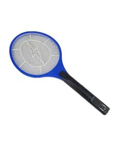 Электрическая мухобойка Rechargeable Mosquito-hitting Swatter трехслойная аккумуляторная Черно-синий