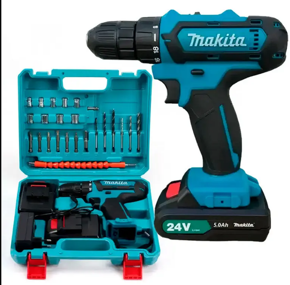 Аккумуляторная дрель-шуруповёрт Makita DF330DWE, 24В, набор инструментов (42584-MAKITA-24w_1110) | Зображення 6