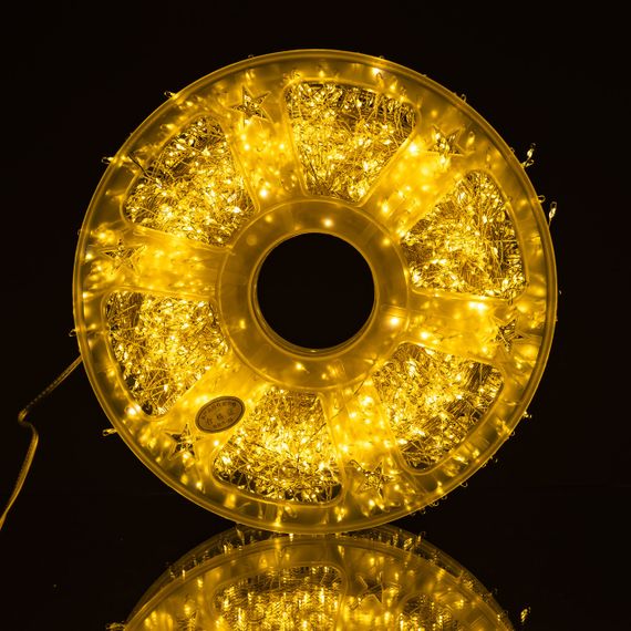 Новорічна гірлянда Хвойна лапа 100 м 3000 LED білий провід Жовте сяйво D3000L100MWY | Зображення 9