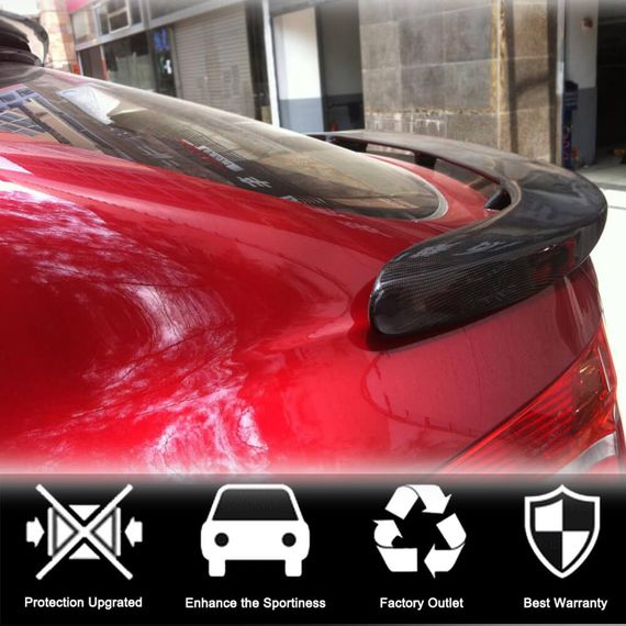 Спойлер кришки багажника Карбон V2 для BMW X6 E-71 2008-2014 рр | Зображення 1