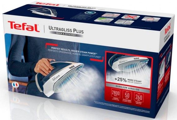 Праска Tefal Ultragliss Plus FV6812, 2800 Вт, з керамічною підошвою і функцією подачі пари | Зображення 8