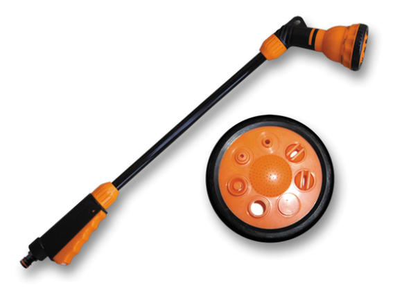 Зрошувач ручний Bradas BLACK LINE 65 см QUICK STOP 7 режимів ECO-4444