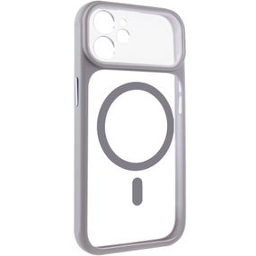 Чохол TPU+PC GETMAN Moon Clear with Magnetic Fit для Apple iPhone 12 (6.1") Grey