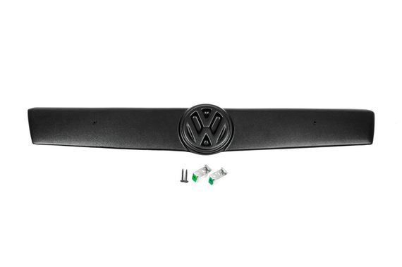 Зимняя верхняя накладка на решетку Матовая на косую морду для Volkswagen T4 Caravelle/Multivan | Зображення 1