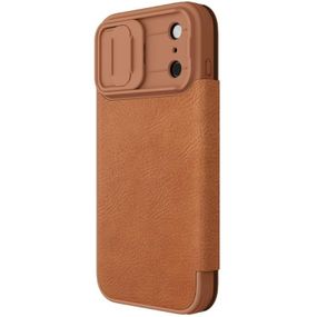 Шкіряний чохол-книжка Nillkin Qin Pro Camshield для Apple iPhone 17 Pro Max (6.9") Brown