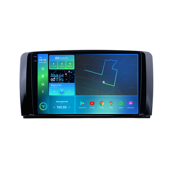 Штатна магнітола Torssen 2K Mercedes R-class 05-13 FL9 4+64Gb 4G Carplay DSP | Зображення 1