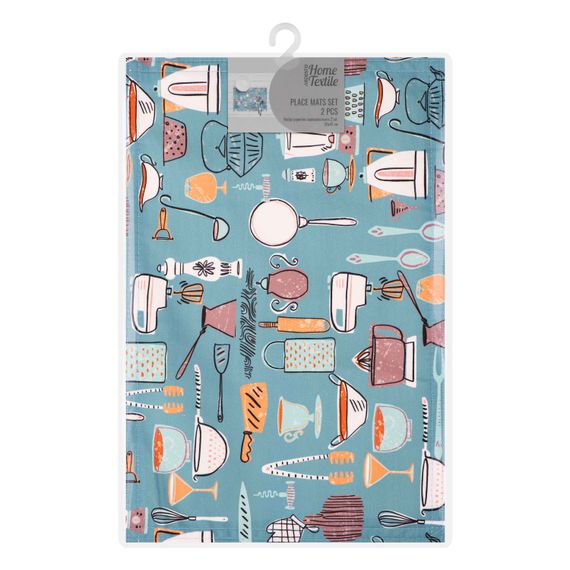 Набір серветок сервірувальних Ardesto Cookery, 30х45см, 2 шт, 90% поліестер, 10% бавовна (ART15CK)