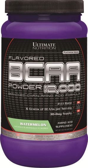 Аминокислоты Ultimate nutrition BCAA 12,000 457 г, Watermelon | Зображення 1