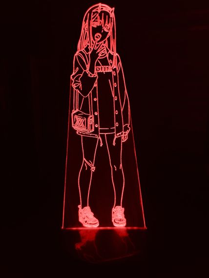 Акриловий світильник-нічник Зеро Ту 3 червоний tty-n000823