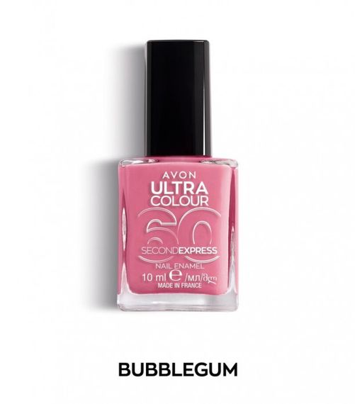 Быстросохнущий лак для ногтей Avon «Ультра-Колир за 60 секунд» Bubblugum / Жвака, 10 мл