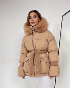 Пуховик с опушкой Cresh Puffer