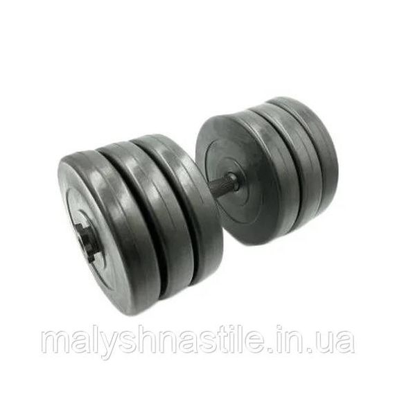 Гантель наборная композитная в пластиковой оболочке Rock pro 30,5 кг NE-PL-G-030