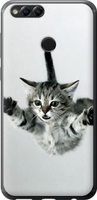 Чехол на Huawei Honor 7X Летящий котёнок "2322u-1139-17620"