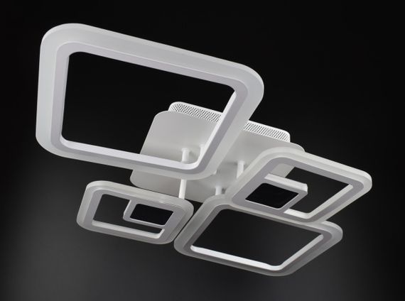 Люстра світлодіодна стельова LED світильник для квартири на стелю лед з пультом 26027 Білий 10х48х71 см.