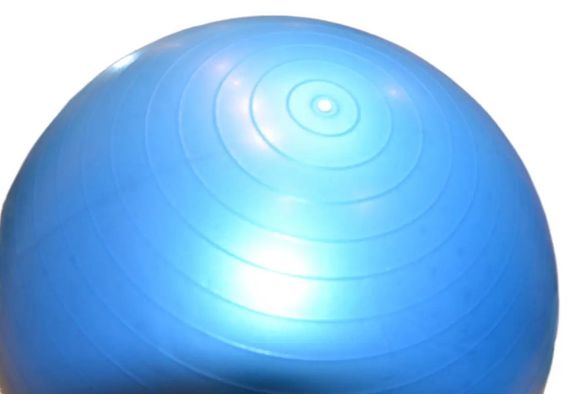 М'яч для фітнесу (фітбол) напівмасажний PowerPlay 4003 Ø65 cm Gymball Синій + помпа (PP_4003_65_Blue) | Зображення 8