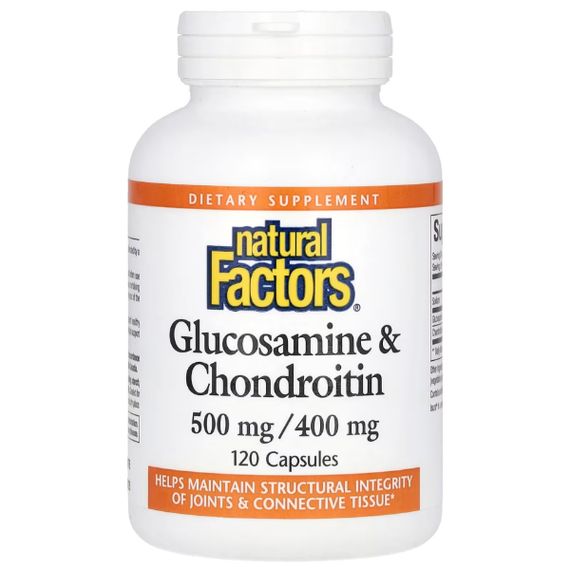Препарат для суглобів та зв'зок Natural Factors Glucosamine & Chondroitin 120 Caps