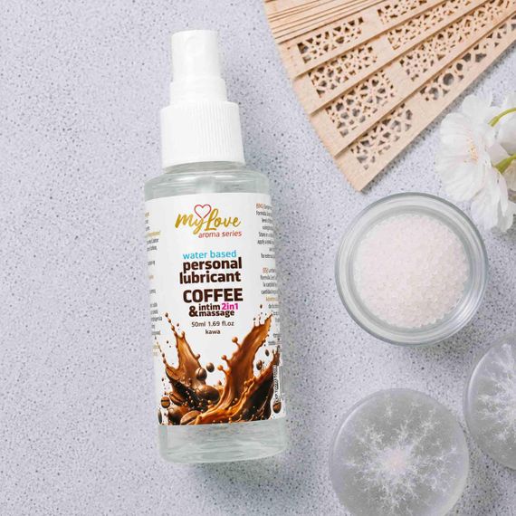 2в1 лубрикант та масажний гель - MyLove Aroma Series Intim&Massage Coffee, 50 мл Sex Aura | Зображення 2