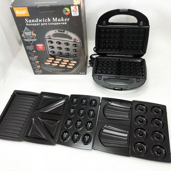 Бутербродница электрическая, Мультипекарь мультимейкер, Прижимная электробутербродница UM-45 | Зображення 1