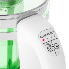 Електрочайник Adler AD 1299 1850-2200Вт/ 1.5л/ скло/ заварник/ встановлення температури/ білий