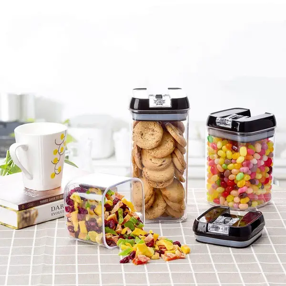 Органайзер для сыпучих Food Storage Container 6 Контейнеров | Набор пластиковых контейнеров для круп