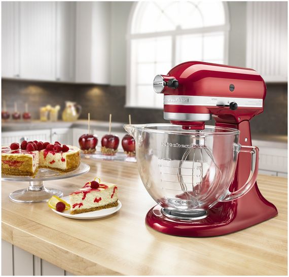 Планетарный миксер KitchenAid ARTISAN 5KSM155PSECA, 4,8 л, карамельное яблоко | Зображення 3