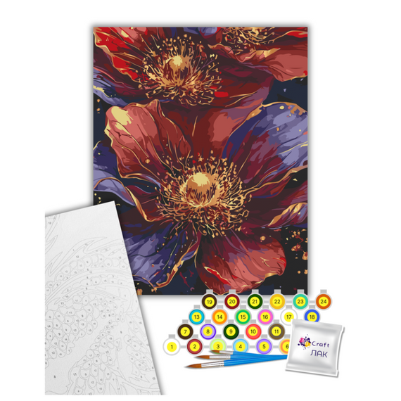 Картина за номерами "Квіт золота" Art Craft 13157-AC 40х50 см | Зображення 1