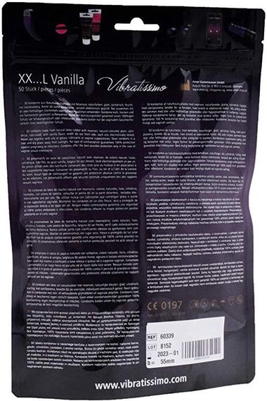 Презервативи - Vibratissimo XX ... L Vanilla, 55 мм, 50 шт. (09.2026) sexstyle | Зображення 3