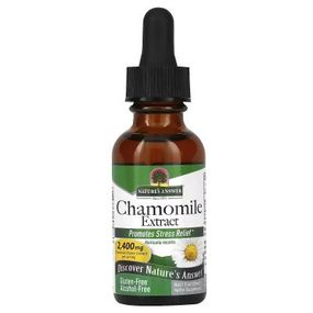 Витаминно-минеральный комплекс Nature's Answer Экстракт ромашки без спирта, 2400 мг, Chamomile Extract, 30 мл