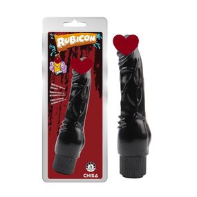 Вібратор реалістичний Chisa Rubicon Vibrating Naughty Cock, чорний Sex Aura