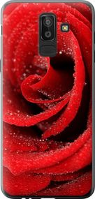 Чехол на Samsung Galaxy J8 2018 Красная роза "529u-1511-17620"