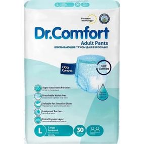 Подгузники для взрослых Dr.Comfort Large 100-150 см 30 шт (8680131205615)
