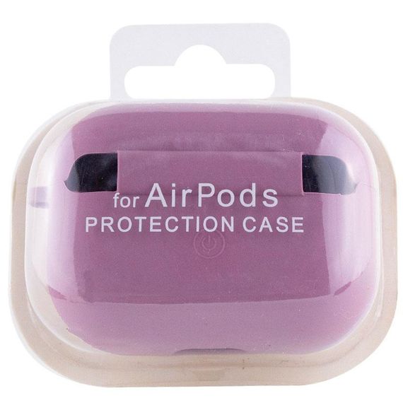 Силіконовий футляр з мікрофіброю для навушників Airpods Pro 3 Ліловий / Lilac Pride | Зображення 3