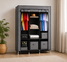 Тканевой шкаф HCX Storage Wardrobe 88130 Серый