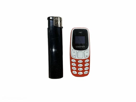 Міні мобільний маленький телефон L8 Star BM10 (2Sim) жовтогарячий (код: SKU-1447170228)