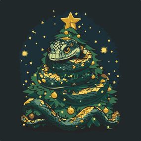 Картина по номерам "Праздничная змея" 11589-AC 40х40 см