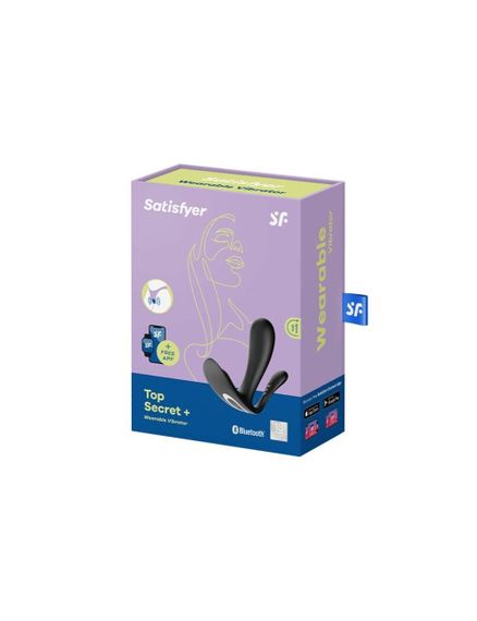 Подвійний смарт-вібратор у трусики Satisfyer Top Secret+ Black | Зображення 2