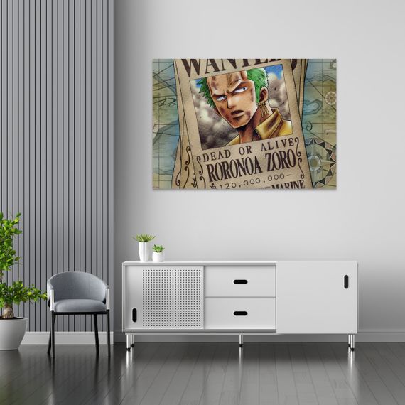 Плакат-постер з принтом Кавун One Piece Ван-Піс Roronoa Zoro Ророноа Зоро ПЛ000679(A4) | Зображення 1